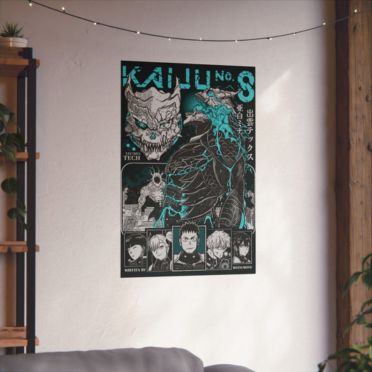 Third Division Matte Vertical Poster | Kaiju No. 8 Anime Wall Art