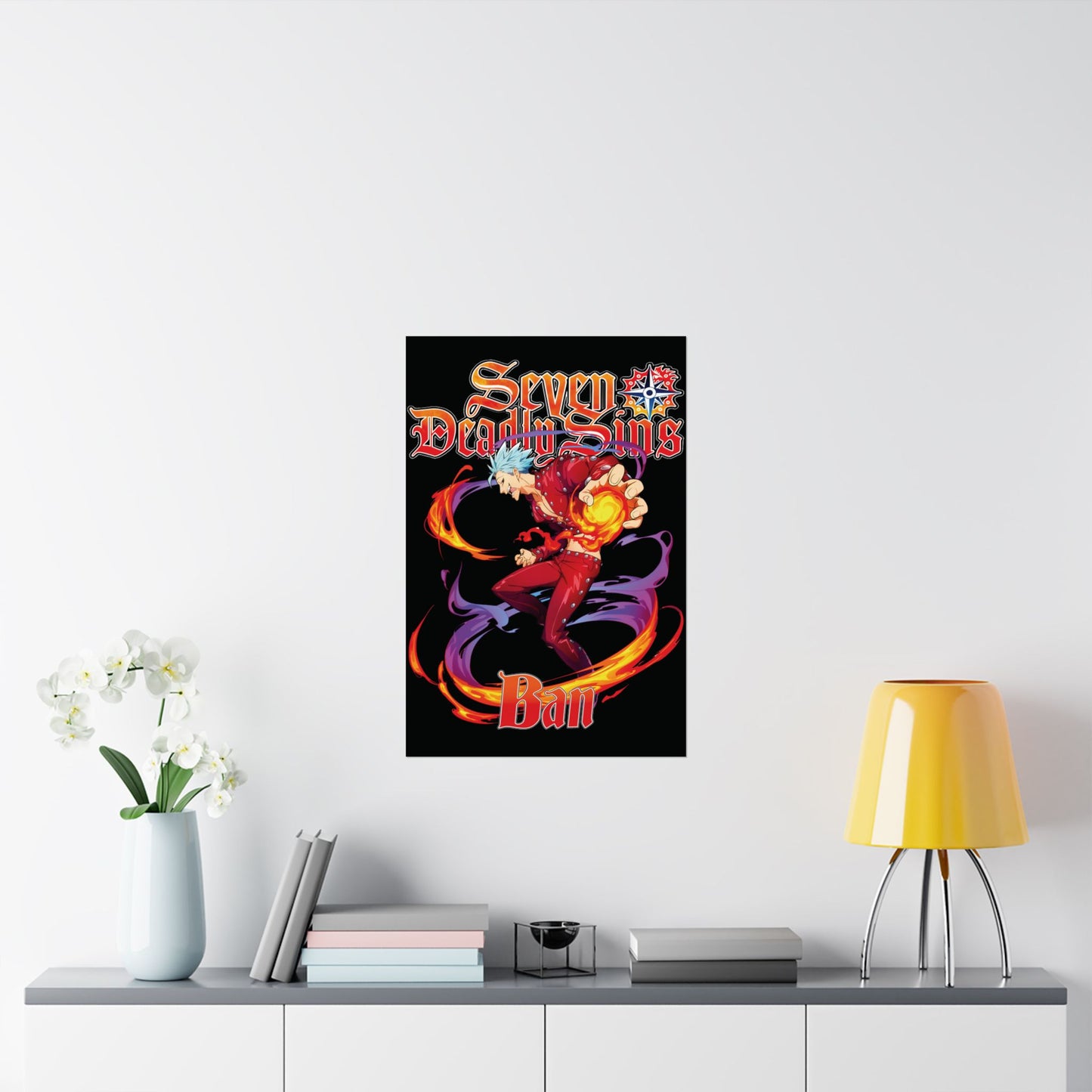 Fox Sin of Greed Ban Poster | Anime-Inspired Wall Art | Manga Decor | Otaku Room Poster