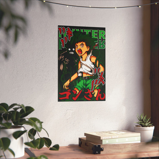 Gon Freecss Matte Vertical Poster | Anime-Inspired Wall Art
