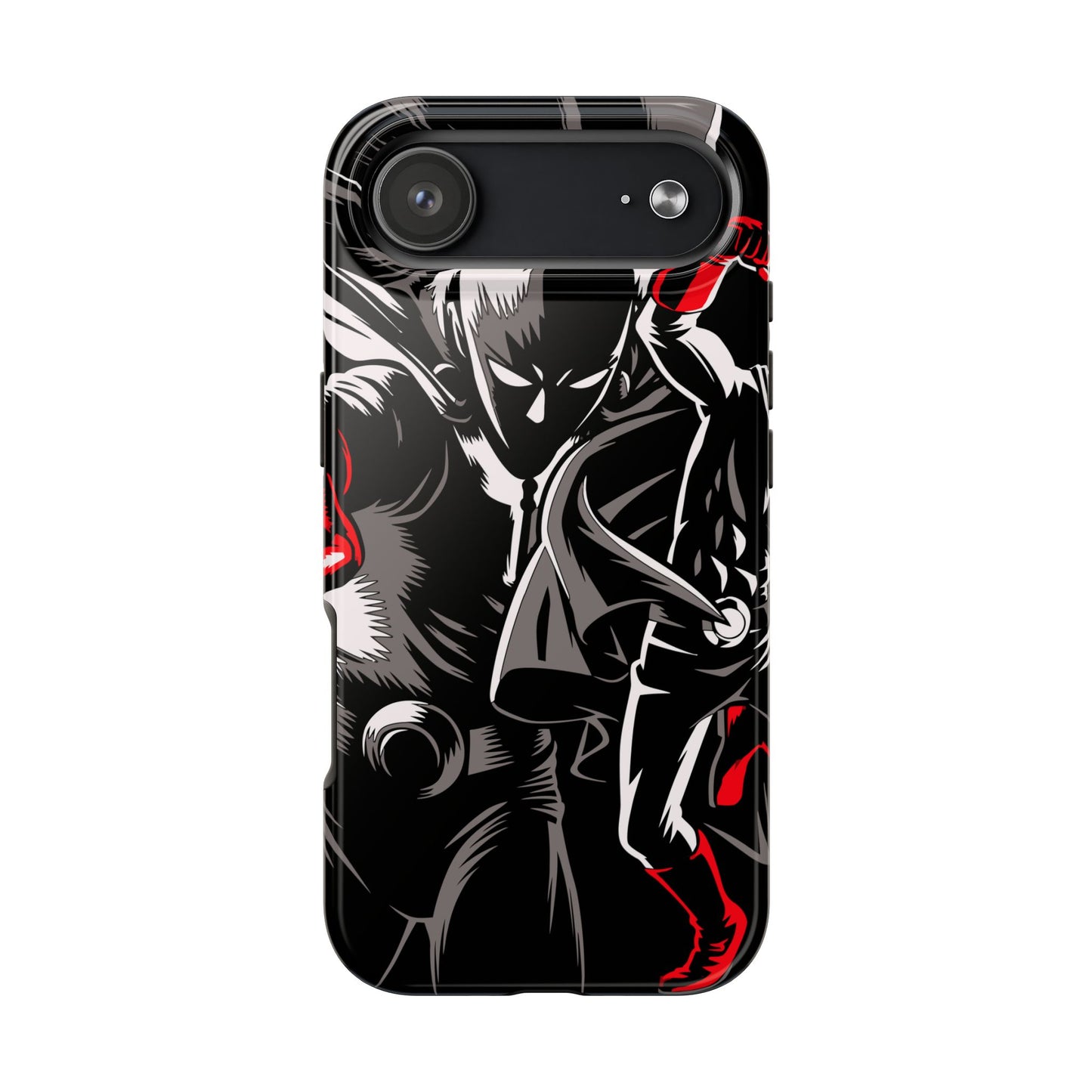 Saitama Serious Punch Anime Phone Case | Anime-Inspired Protective Cover | Double Layer iPhone & Samsung Case