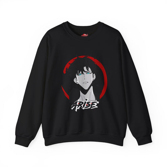 Sung Jinwoo ARISE Shadow Monarch Unisex Heavy Blend Crewneck Sweatshirt | Shadow Army Cute Anime-Inspired Streetwear Graphic Pullover