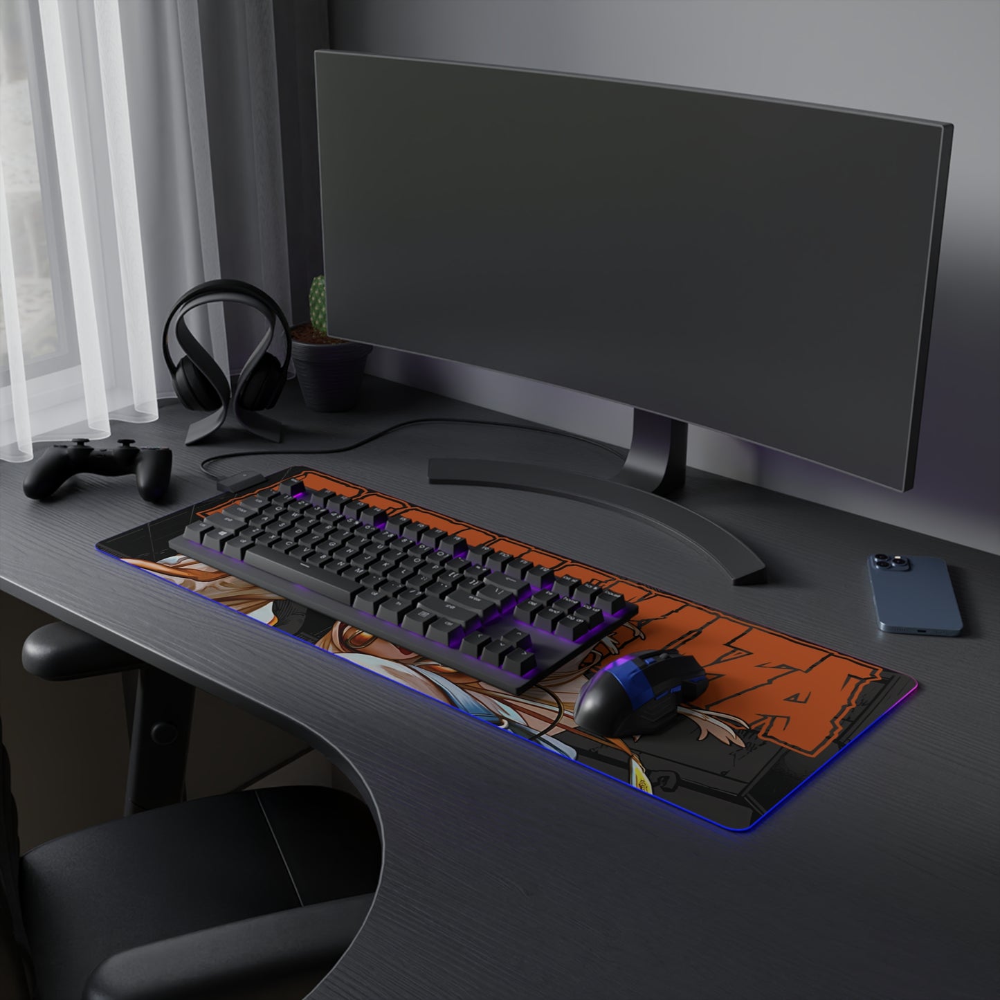August Stilza II LED Gaming Mouse Pad | Anime-Inspired Desk Mat