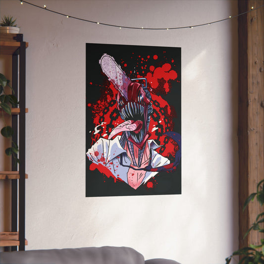 Chainsaw Devil Matte Vertical Poster | Anime-Inspired Wall Art