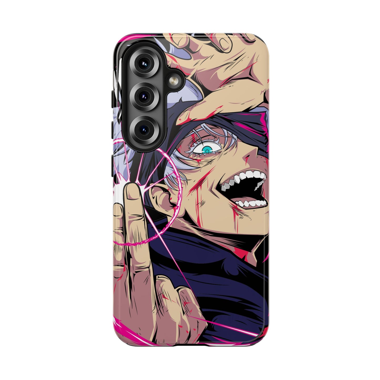Satoru Gojo Phone Case | Reversal Red Anime-Inspired Protective Case | iPhone & Samsung Otaku Manga Cover