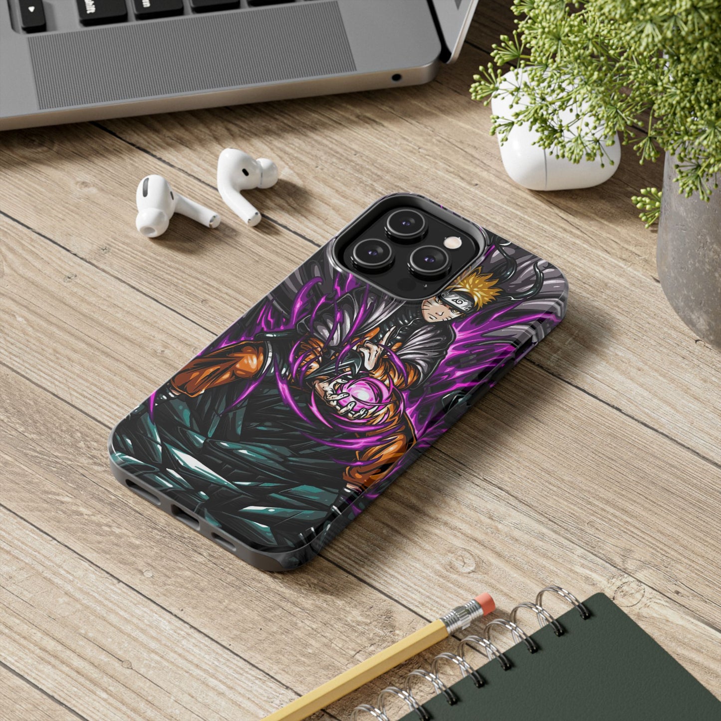 Rasengan Revenant Phone Case | Anime-Inspired Protective Case | Dark Shinobi iPhone & Samsung Cover | Otaku Manga Case