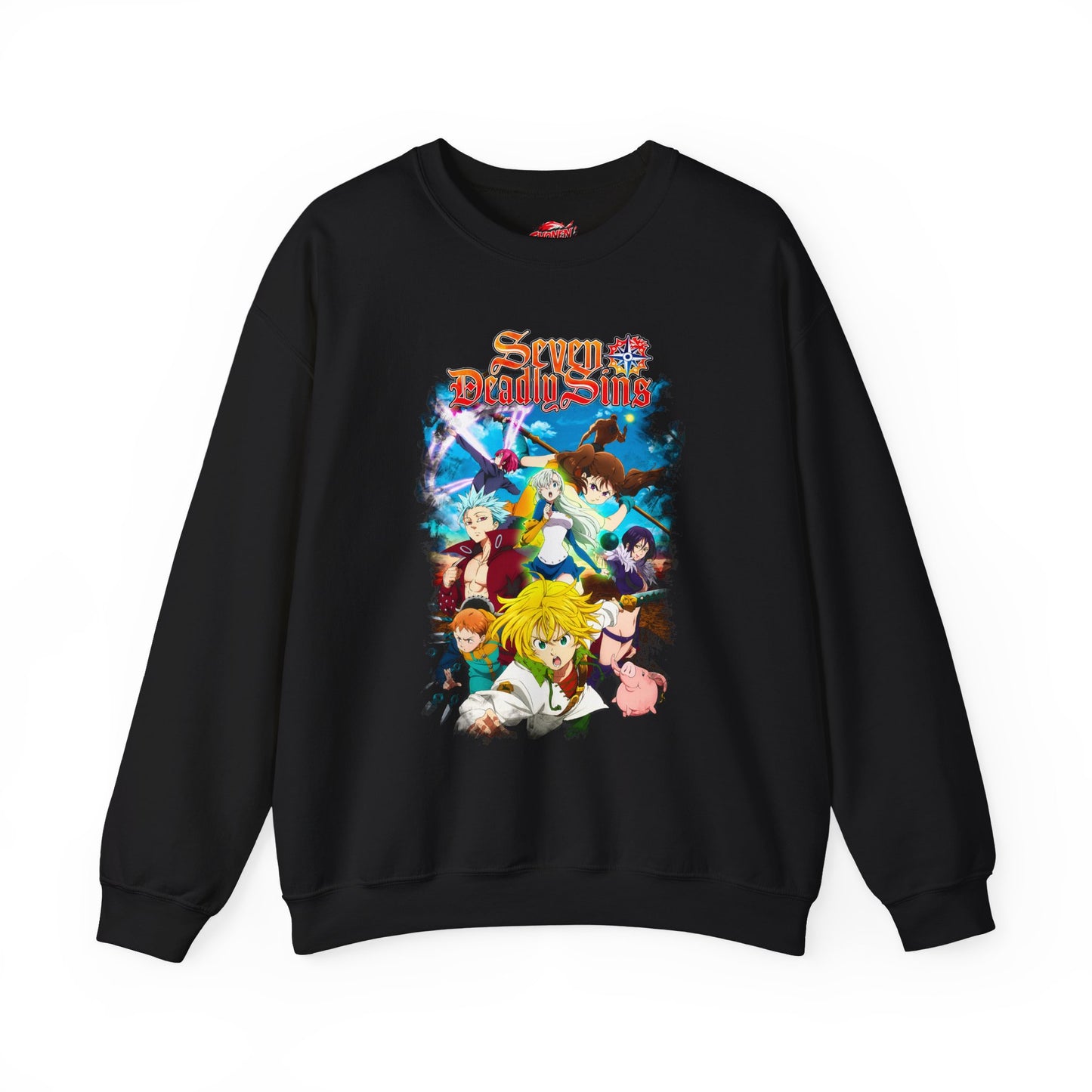 Sins Unleashed Crewneck Sweatshirt | Meliodas Ban Escanor Sweater | Anime Group Manga Pullover