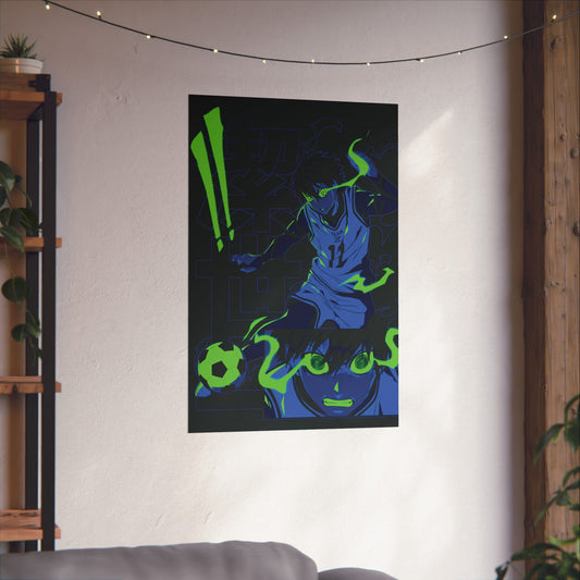 Yoichi Isagi Matte Vertical Poster | Blue Lock-Inspired Wall Art