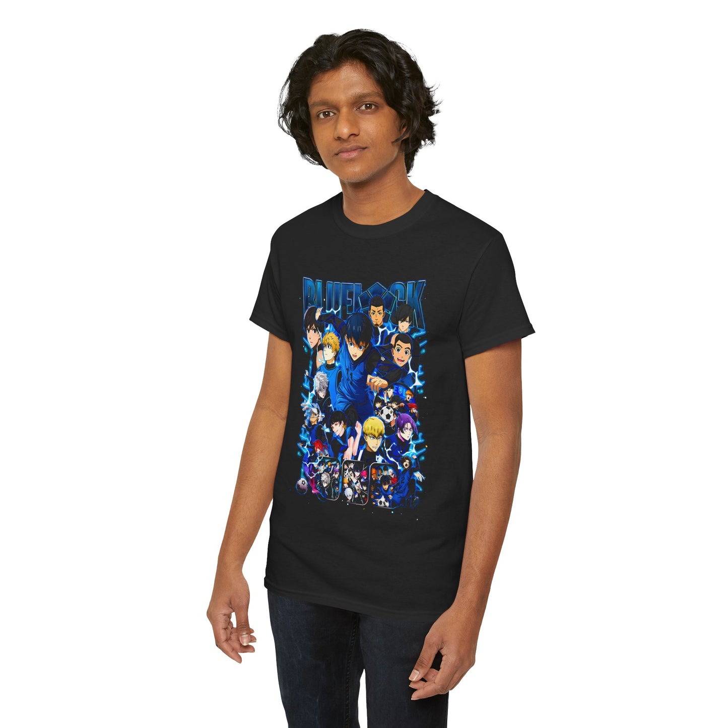 Blue Lock “Ego Strikers” Unisex Heavy Cotton T-Shirt | Anime Soccer Streetwear Tee