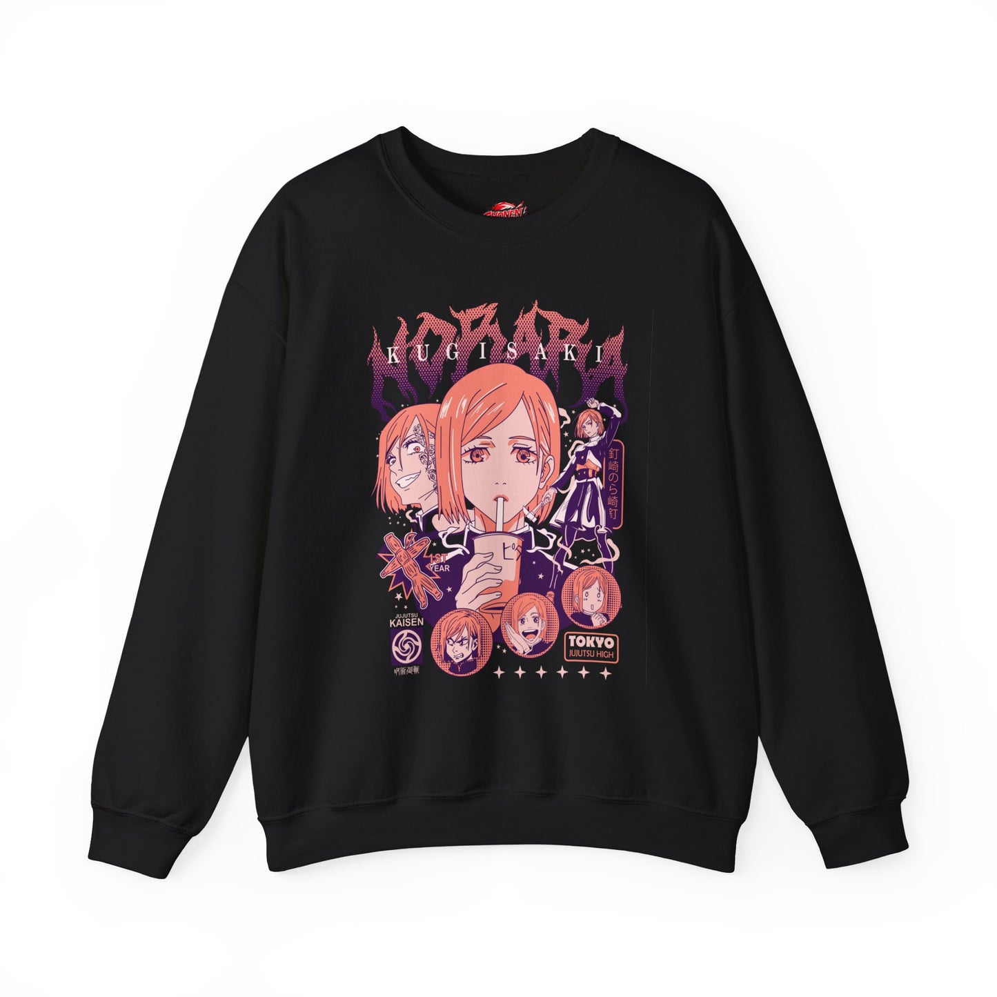 Nobara Kugisaki Unisex Heavy Blend Crewneck Sweatshirt | Anime-Inspired Streetwear Graphic Shirt | Anime Pullover