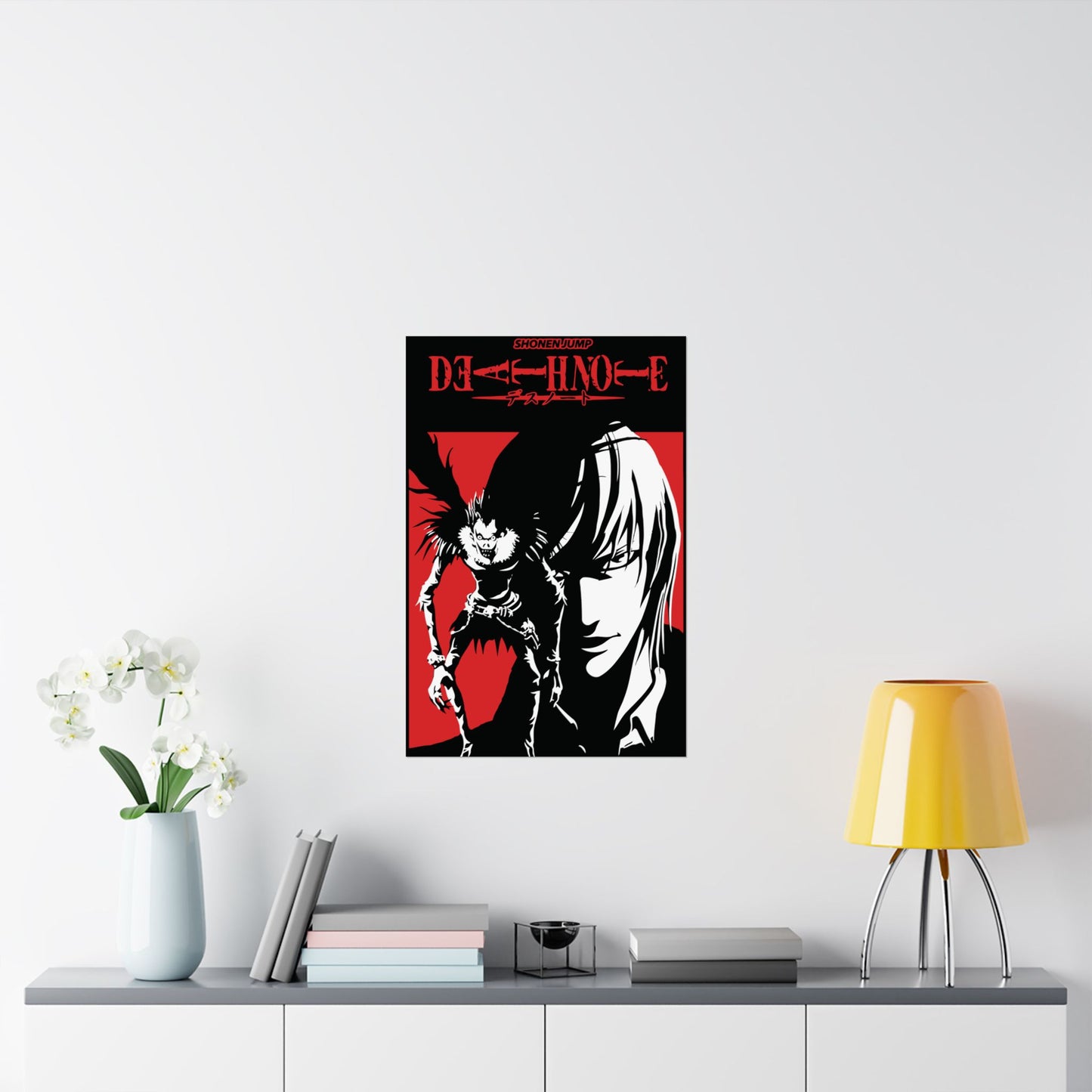 Light Yagami x Ryuk Matte Vertical Poster | Anime-Inspired Wall Art