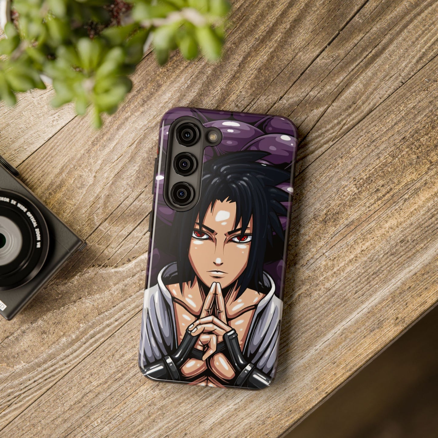 Sasuke Uchiha Mangekyo Sharingan Phone Case | Anime-Inspired Protective Case | Uchiha iPhone & Samsung Cover | Otaku Manga Case