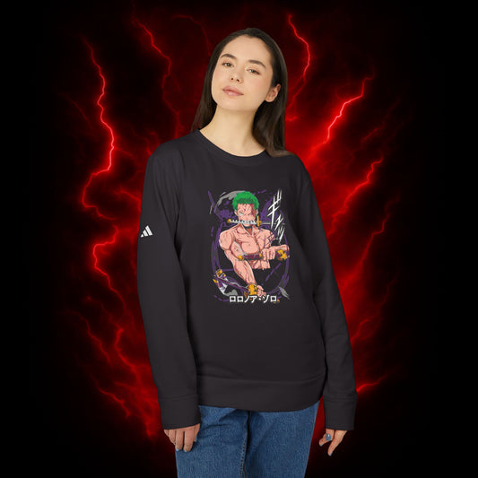 Pirate Hunter Zoro Adidas Unisex Fleece Crewneck Sweatshirt