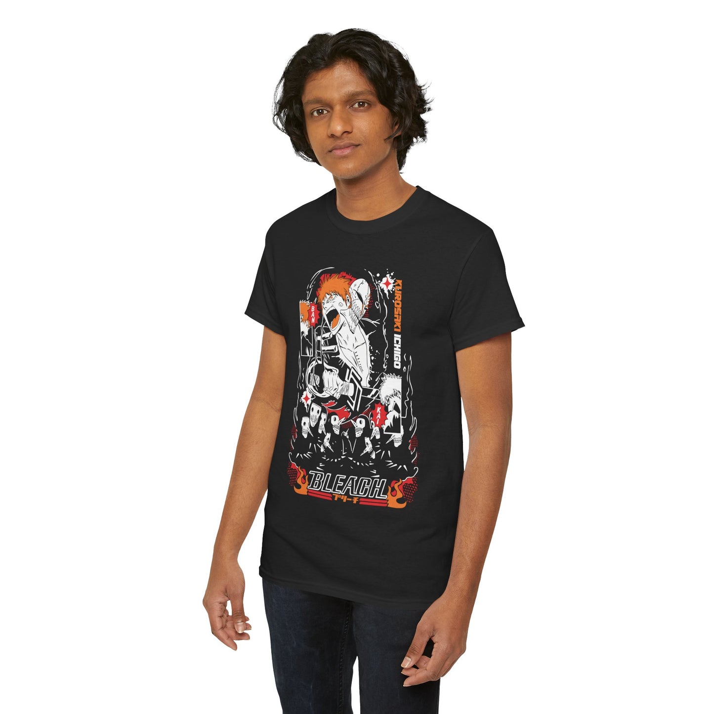 Hollow Ichigo Dark Reign Unisex Heavy Cotton T-Shirt | Bleach Anime Streetwear Tee