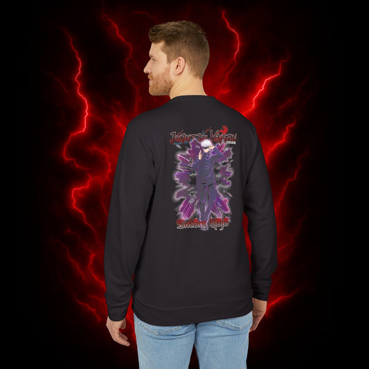 The Honored One Satoru Gojo Adidas Unisex Fleece Crewneck Sweatshirt