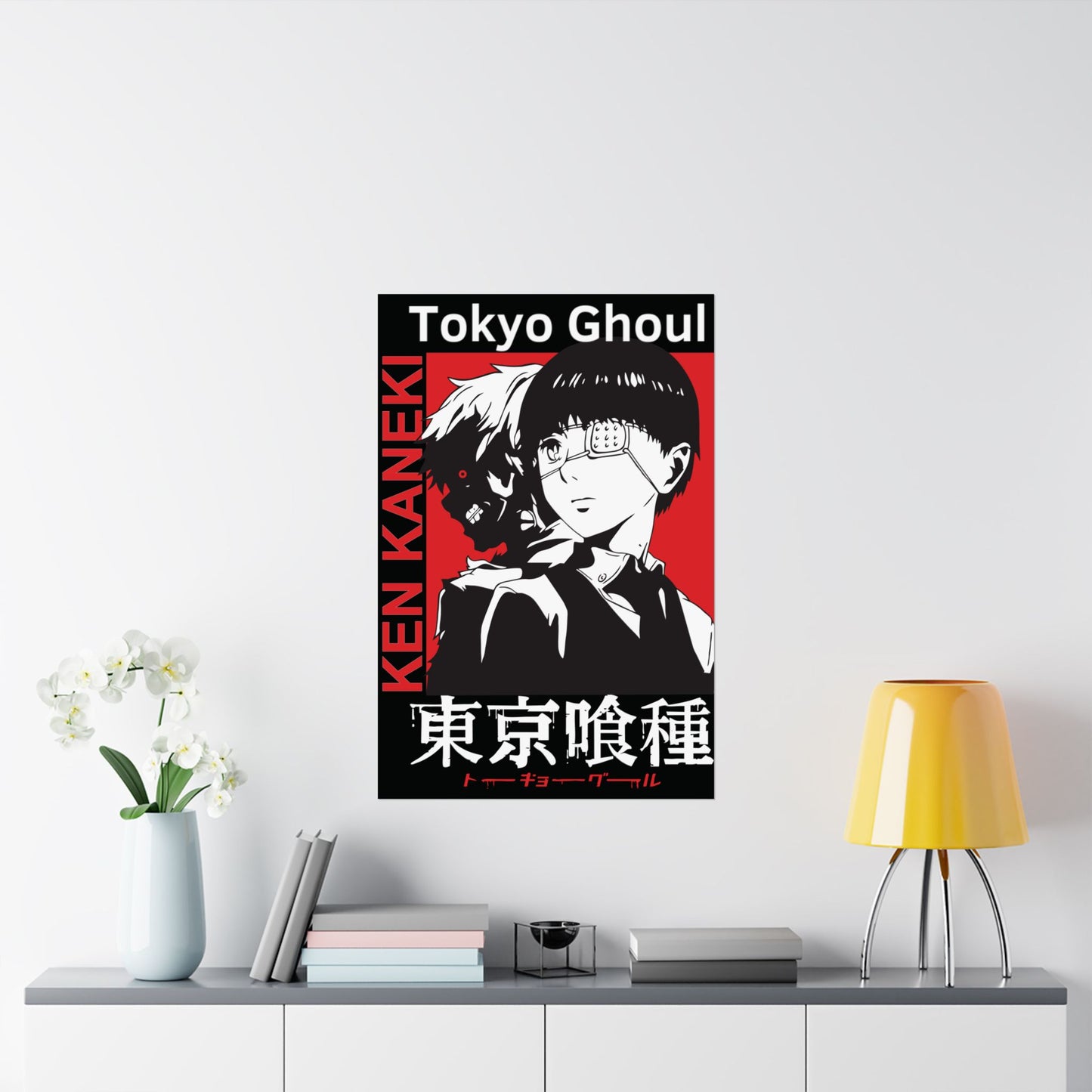 Ken Kaneki II Matte Vertical Poster | Tokyo Ghoul Anime Wall Art