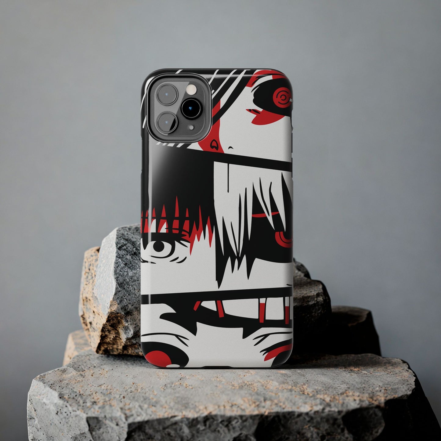 Crimson Gaze Double Layered Phone Case | Anime Protective Case | Kaneki Dark Otaku Phone Cover