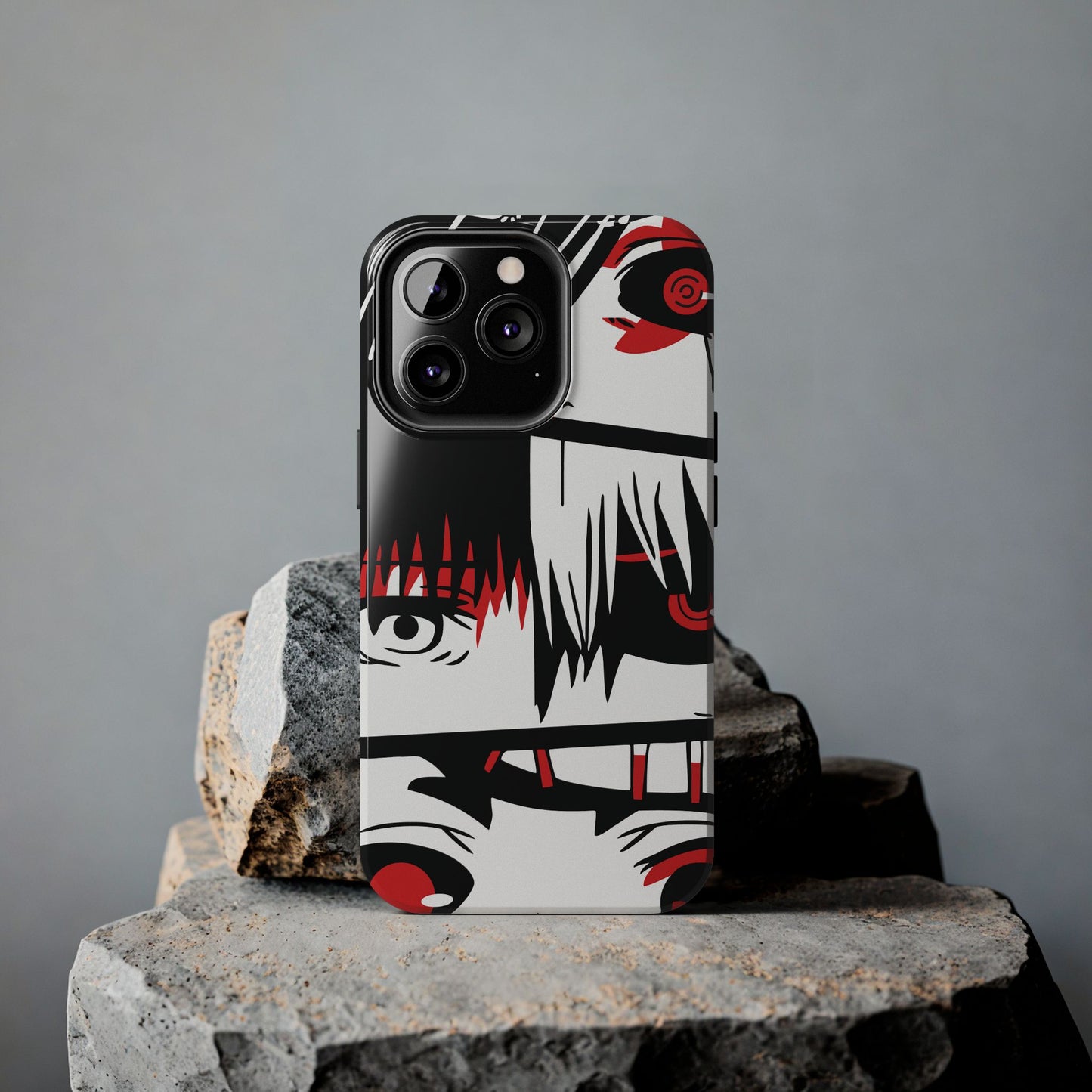 Crimson Gaze Double Layered Phone Case | Anime Protective Case | Kaneki Dark Otaku Phone Cover