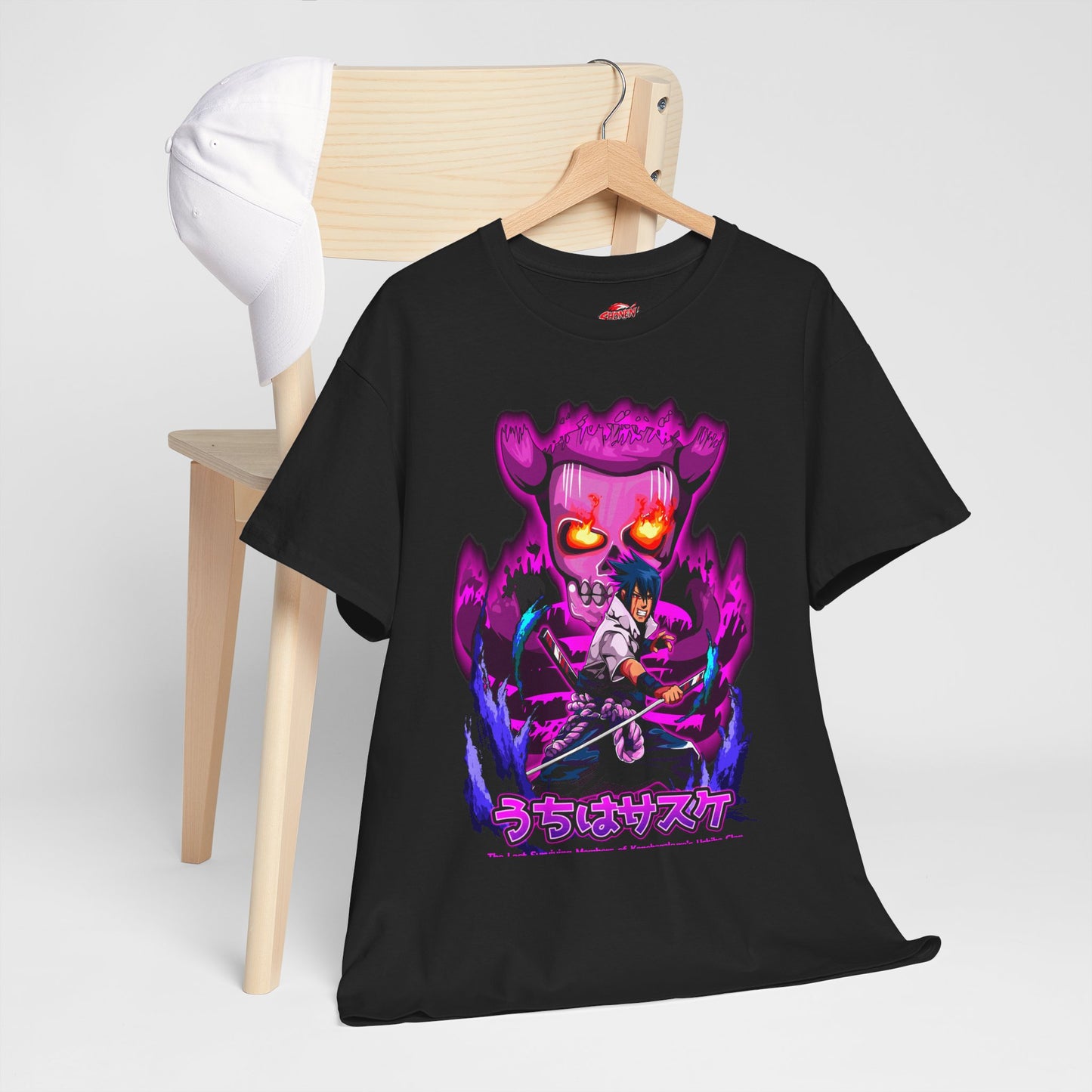 Sasuke Uchiha Susanoo Unisex T-Shirt | Anime-Inspired Streetwear Graphic Tee | Mangekyo Sharingan Uchiha Graphic Shirt | Otaku Manga Tee