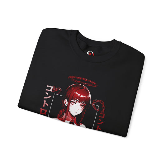 Control Devil Makima II Unisex Heavy Blend Crewneck Sweatshirt | Chainsaw Man Anime Pullover