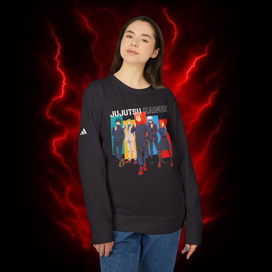 Cursed Energy Unit Adidas Unisex Fleece Crewneck Sweatshirt