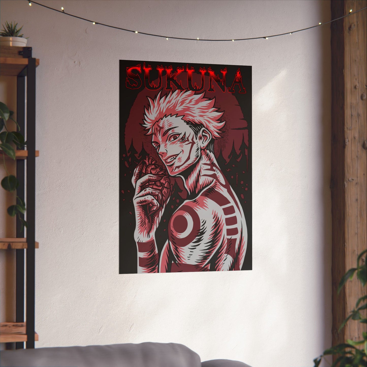 Cursed King Sukuna Matte Poster | Anime-Inspired Wall Art | King of Curses Anime Decor | Ryomen Sukuna Artwork