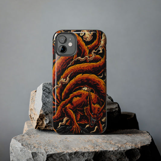 Nine-Tailed Beast Kurama Phone Case | Anime-Inspired Protective Case | Fox Demon iPhone & Samsung Cover | Otaku Manga Case