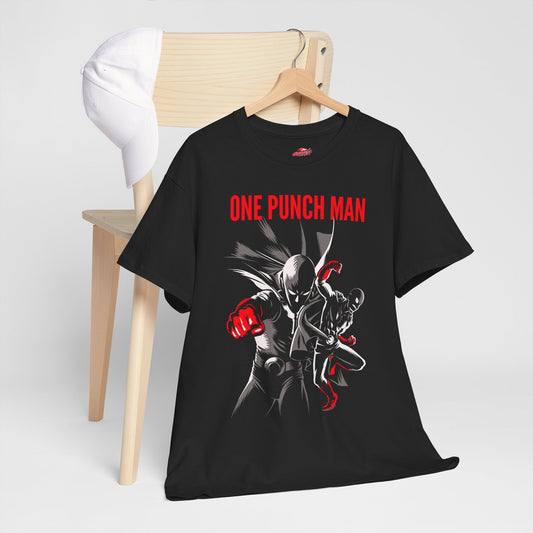 Saitama Serious Punch Anime T-Shirt | Anime-Inspired Streetwear | Unisex Heavy Cotton Tee