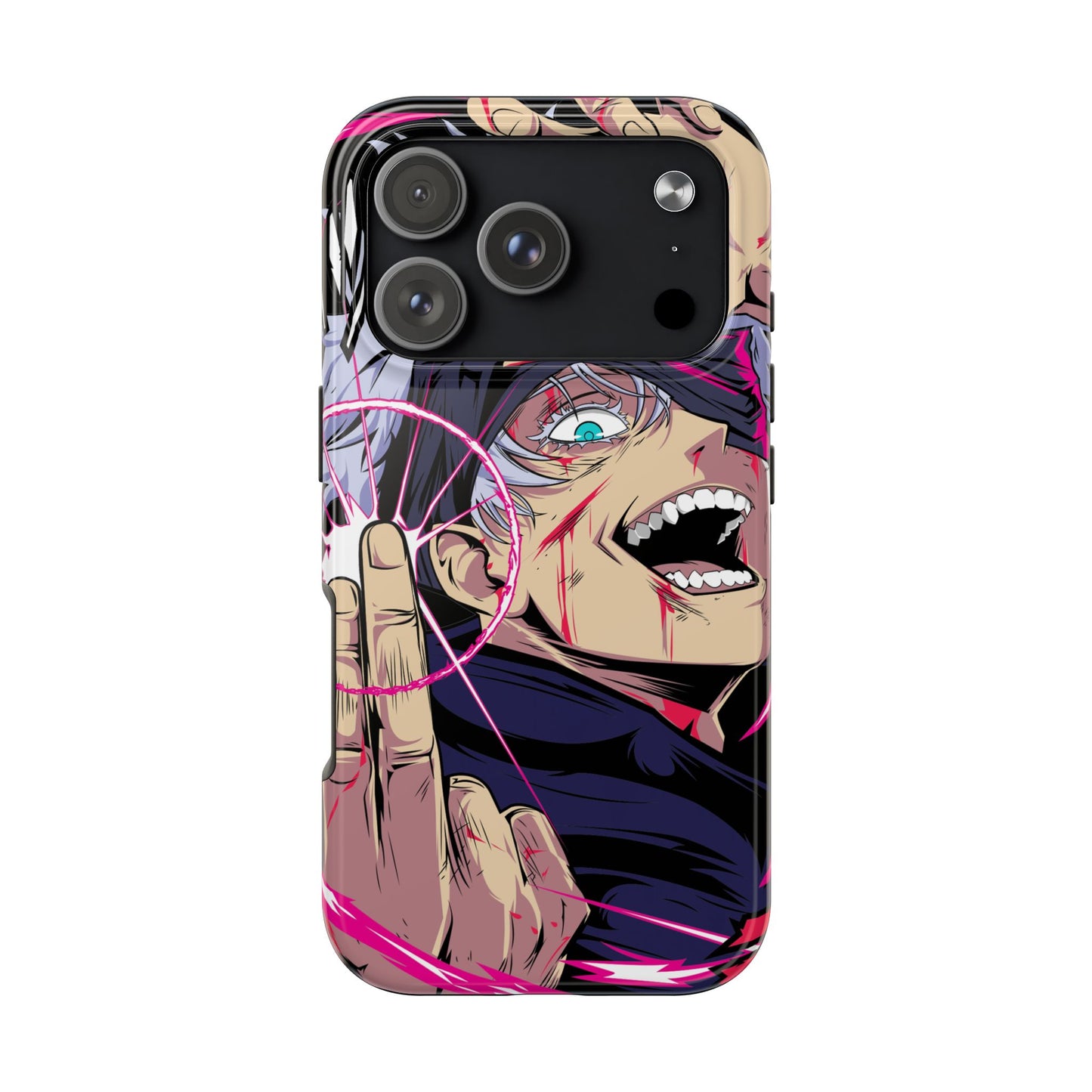 Satoru Gojo Phone Case | Reversal Red Anime-Inspired Protective Case | iPhone & Samsung Otaku Manga Cover