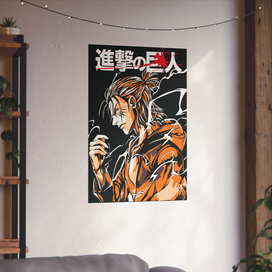 Eren Yeager Matte Vertical Poster | Attack on Titan Anime Wall Art
