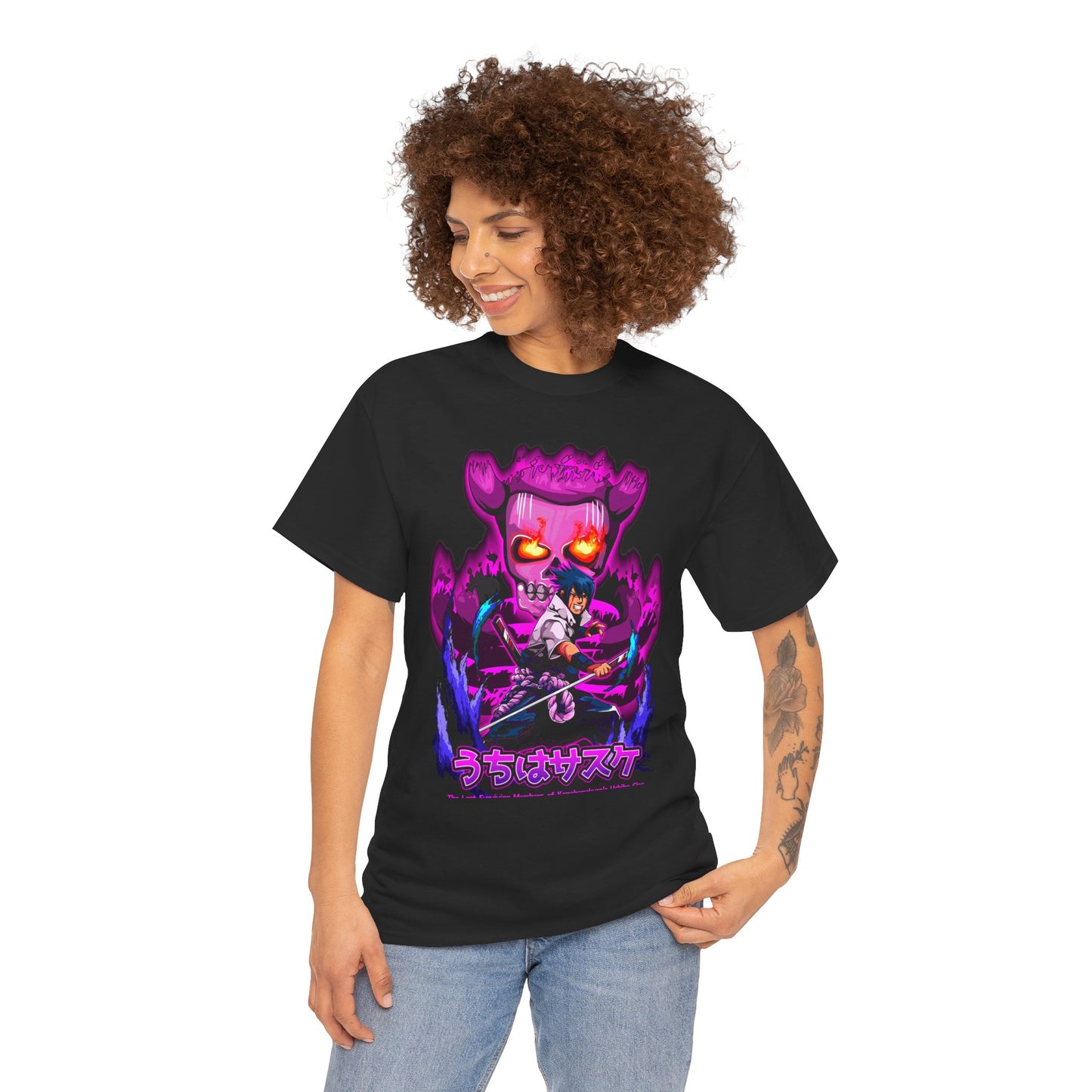 Sasuke Uchiha Susanoo Unisex T-Shirt | Anime-Inspired Streetwear Graphic Tee | Mangekyo Sharingan Uchiha Graphic Shirt | Otaku Manga Tee