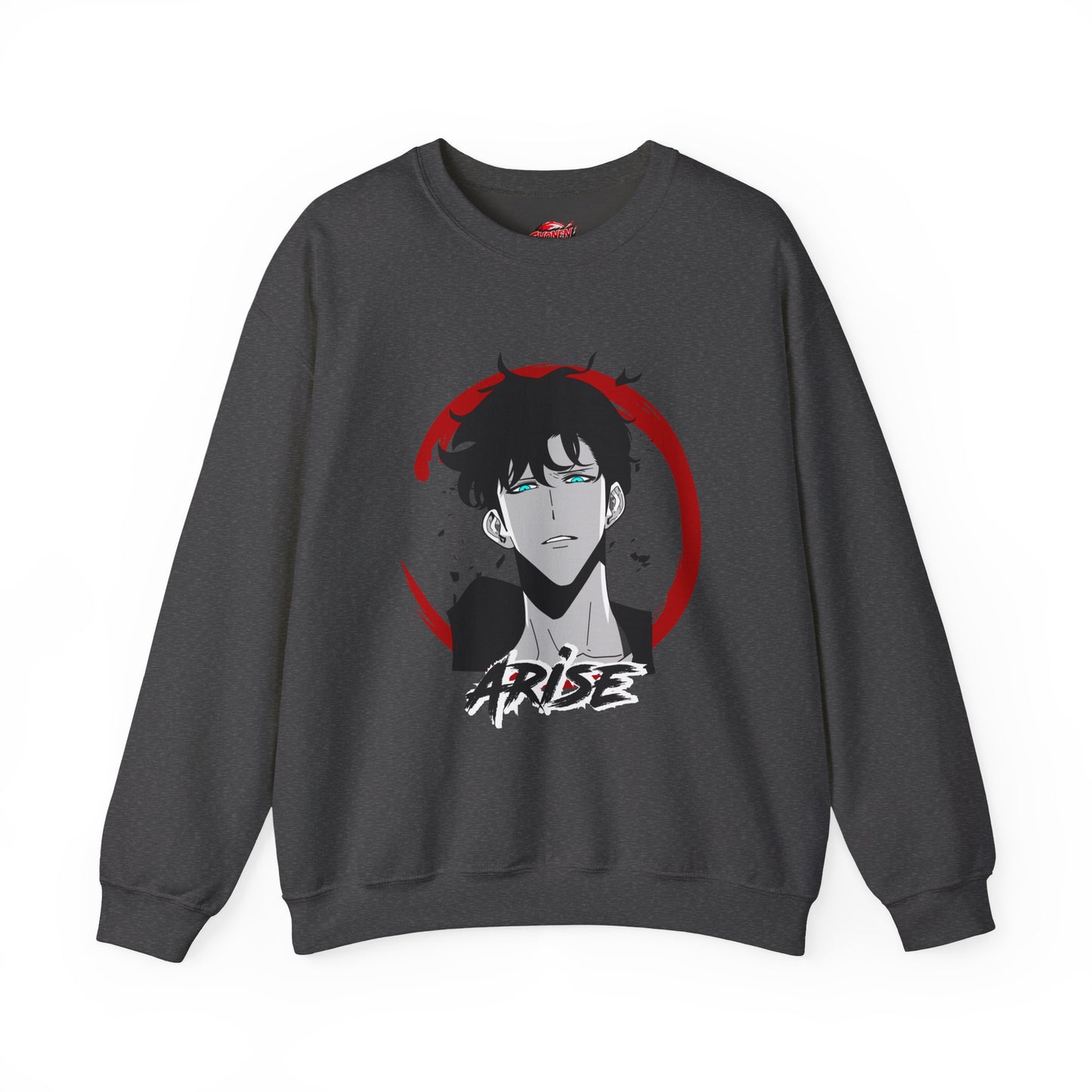 Sung Jinwoo ARISE Shadow Monarch Unisex Heavy Blend Crewneck Sweatshirt | Shadow Army Cute Anime-Inspired Streetwear Graphic Pullover