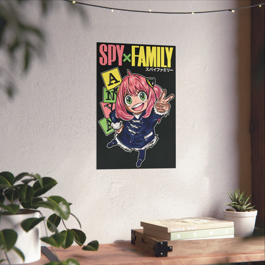 Anya Forger Matte Vertical Poster | Spy x Family Anime Wall Art