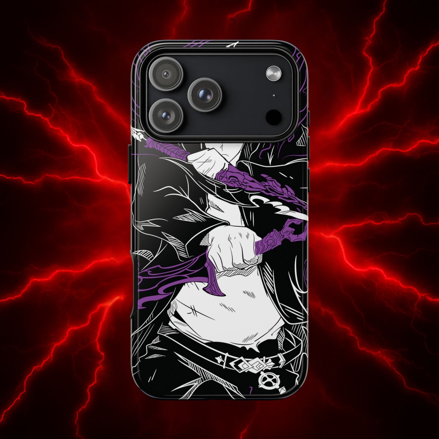 Sung Jinwoo Twin Daggers Double Layered Phone Case | Shadow Assassin Anime-Inspired Protective Case for iPhone & Samsung