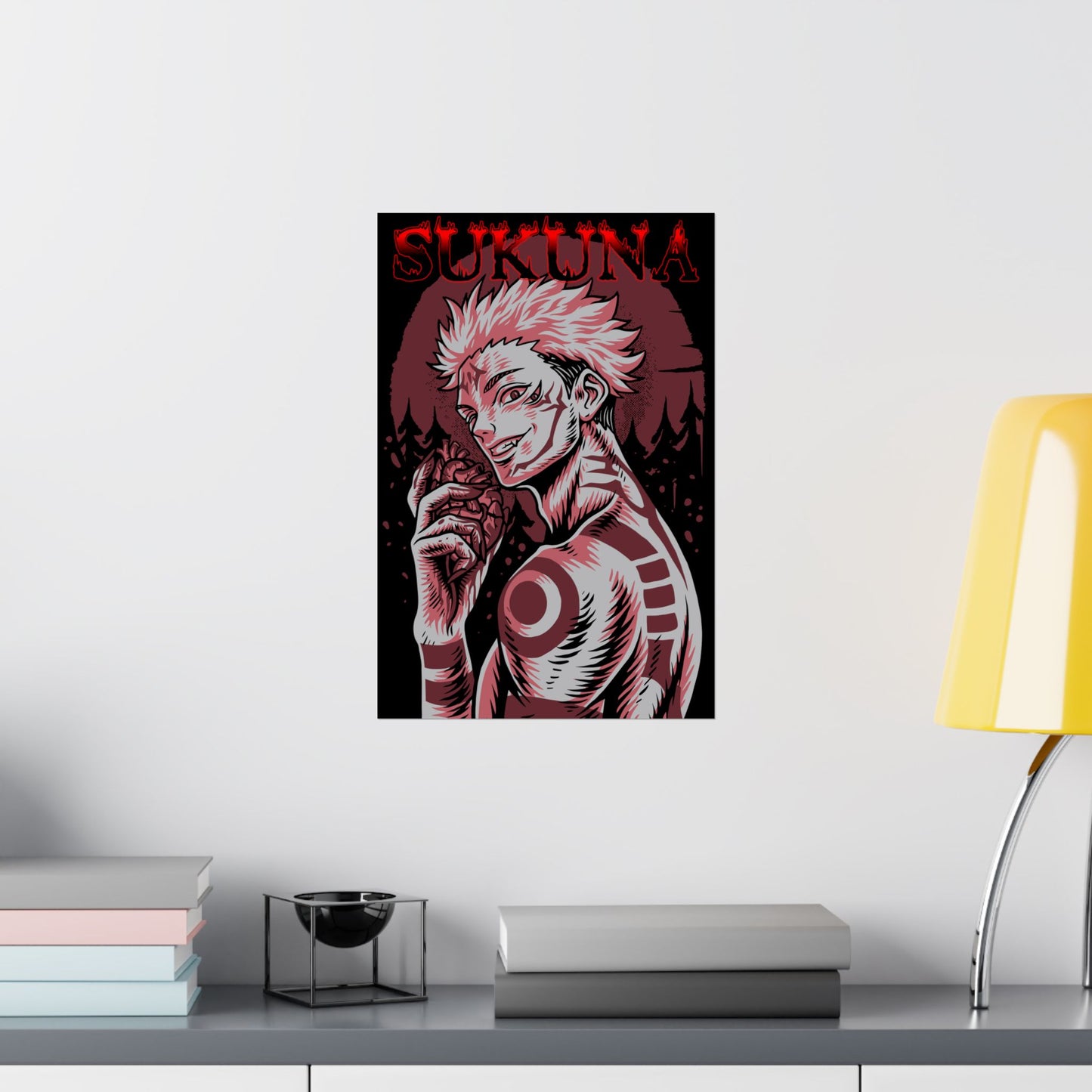 Cursed King Sukuna Matte Poster | Anime-Inspired Wall Art | King of Curses Anime Decor | Ryomen Sukuna Artwork
