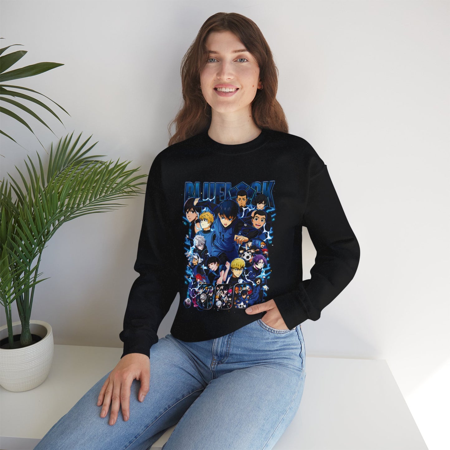 Blue Lock “Ego Strikers” Unisex Heavy Crewneck | Anime Streetwear Sweatshirt