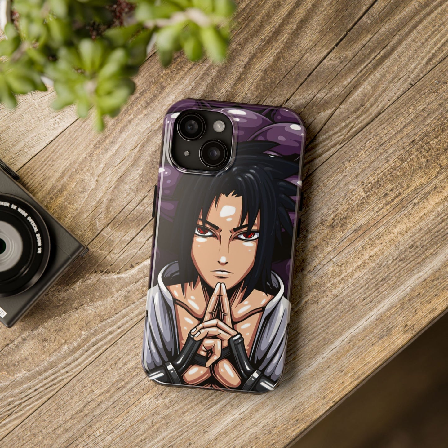 Sasuke Uchiha Mangekyo Sharingan Phone Case | Anime-Inspired Protective Case | Uchiha iPhone & Samsung Cover | Otaku Manga Case