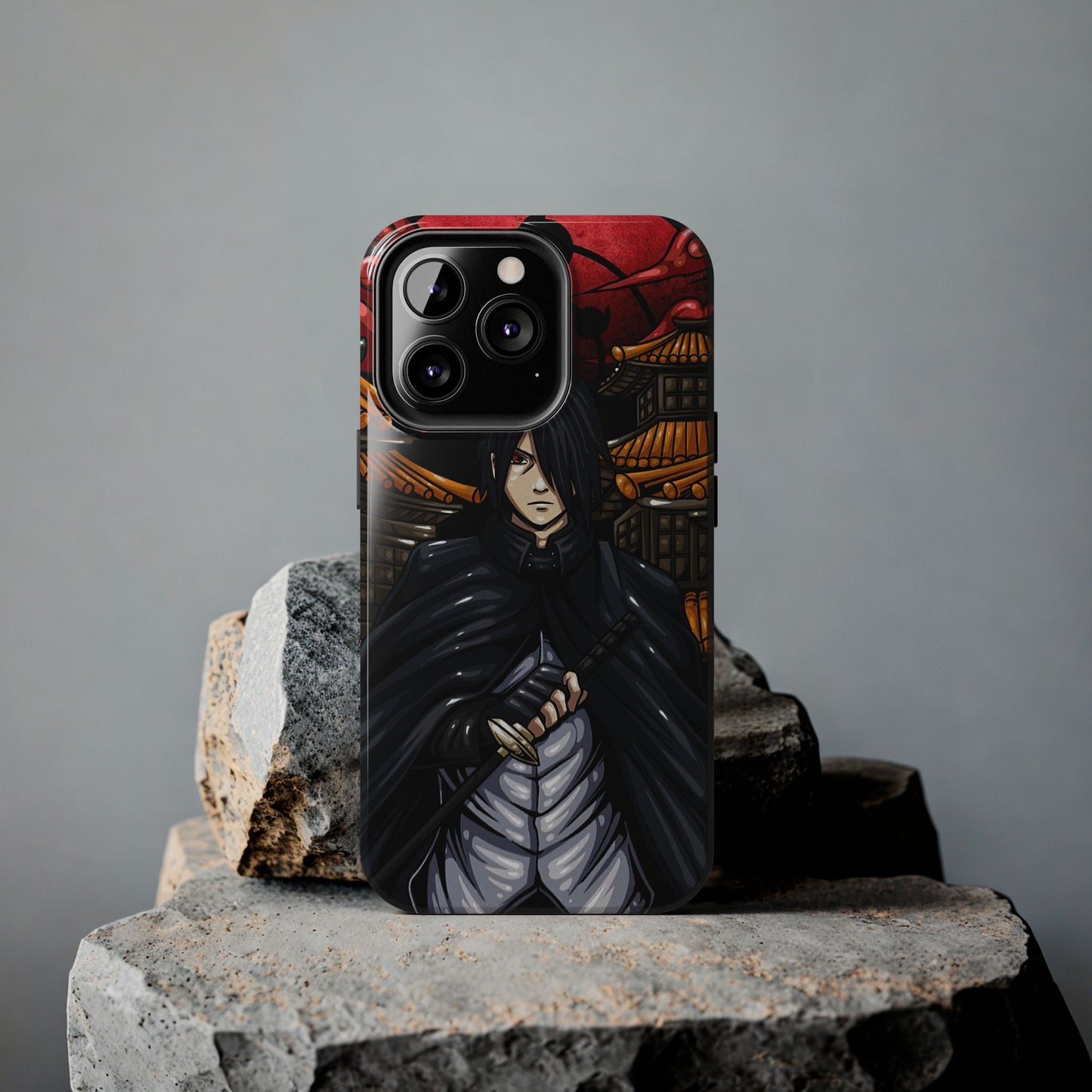 Sasuke Uchiha Infinite Tsukuyomi Phone Case | Anime-Inspired Protective Case | Mangekyo Sharingan Uchiha iPhone & Samsung Cover | Otaku Manga Case