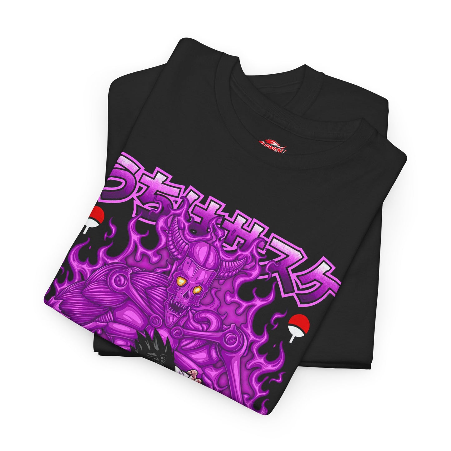 Sasuke Uchiha Susanoo II Unisex T-Shirt | Anime-Inspired Streetwear Tee | Mangekyo Sharingan Uchiha Graphic Shirt | Otaku Manga Tee