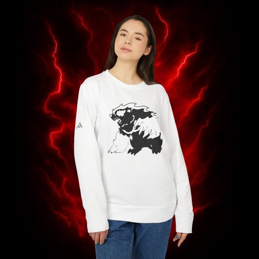 Tank's Roar Adidas Unisex Fleece Crewneck Sweatshirt