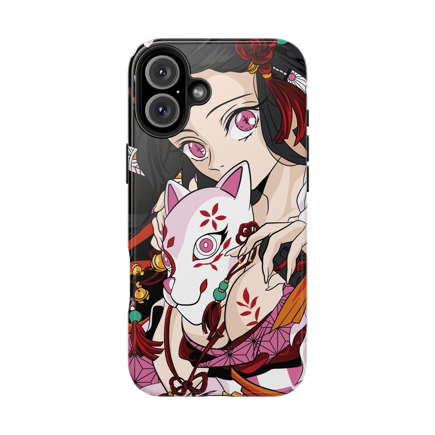 Demon Nezuko Anime Phone Case | Anime-Inspired Protective Cover | Double Layer Otaku Case