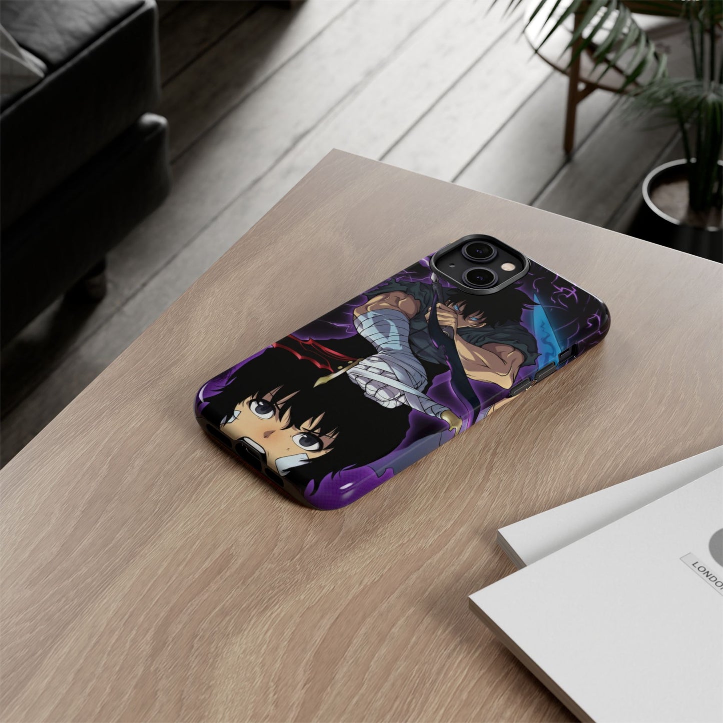 Sung Jin-Woo Shadow Awakening Double Layered Phone Case | Anime-Inspired Protective Case for iPhone & Samsung