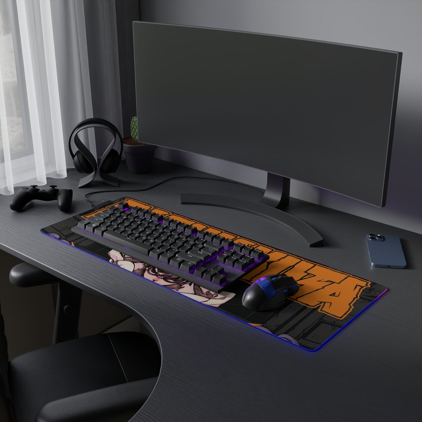 Rudo Surebrec III LED Gaming Mouse Pad | Anime-Inspired Desk Mat