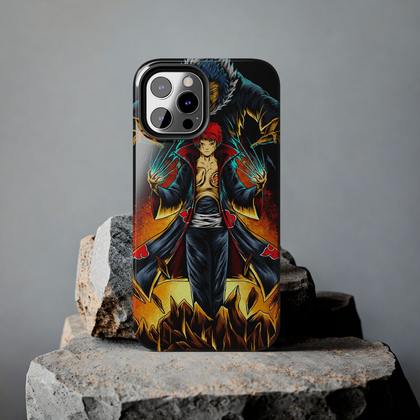 Puppet Master Sasori Phone Case | Akatsuki Anime-Inspired Protective Case | Red Sand Villain iPhone & Samsung Cover | Otaku Manga Case