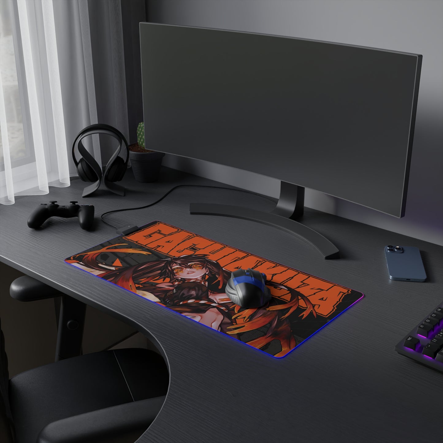 Amo Empool II LED Gaming Mouse Pad | Anime-Inspired Desk Mat