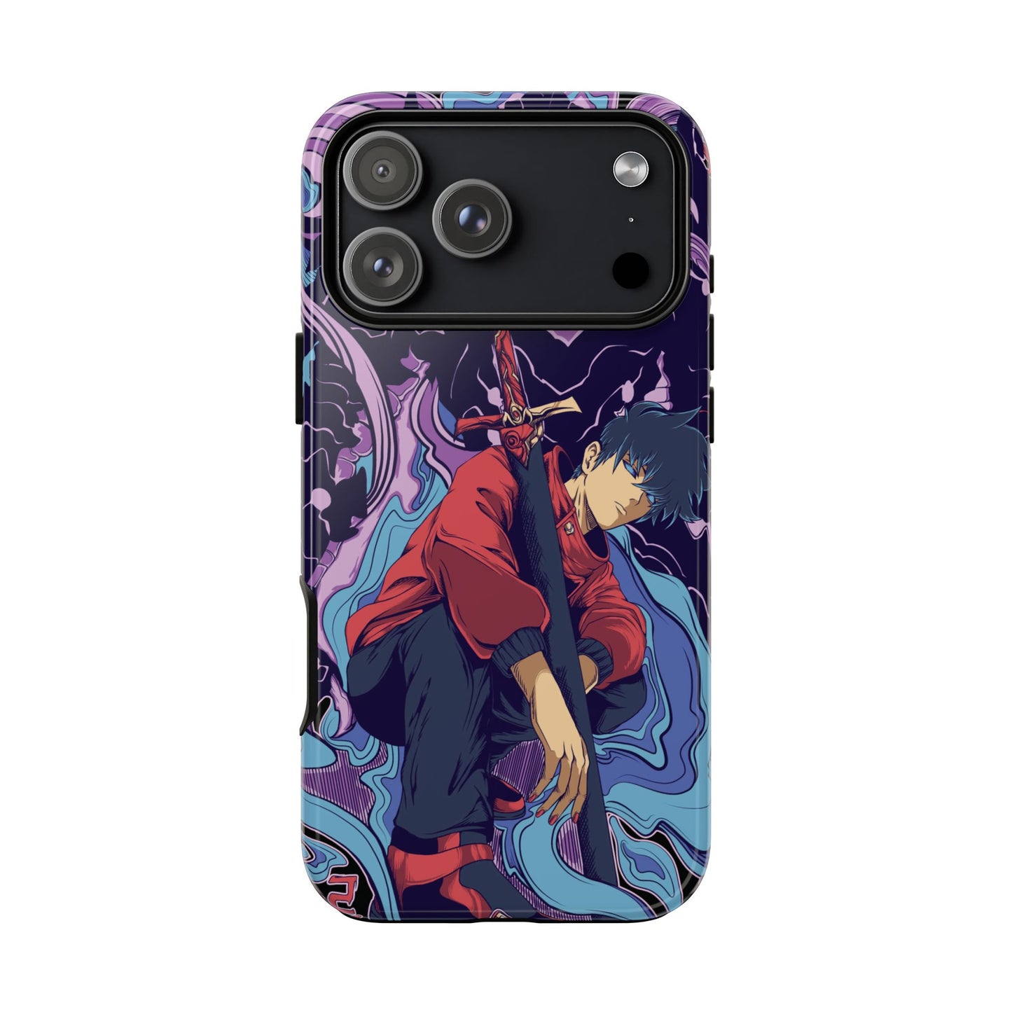 Sung Drip-Woo Double Layered Phone Case | Shadow Monarch Anime-Inspired Protective Case for iPhone & Samsung | Funny Anime Phone Cover