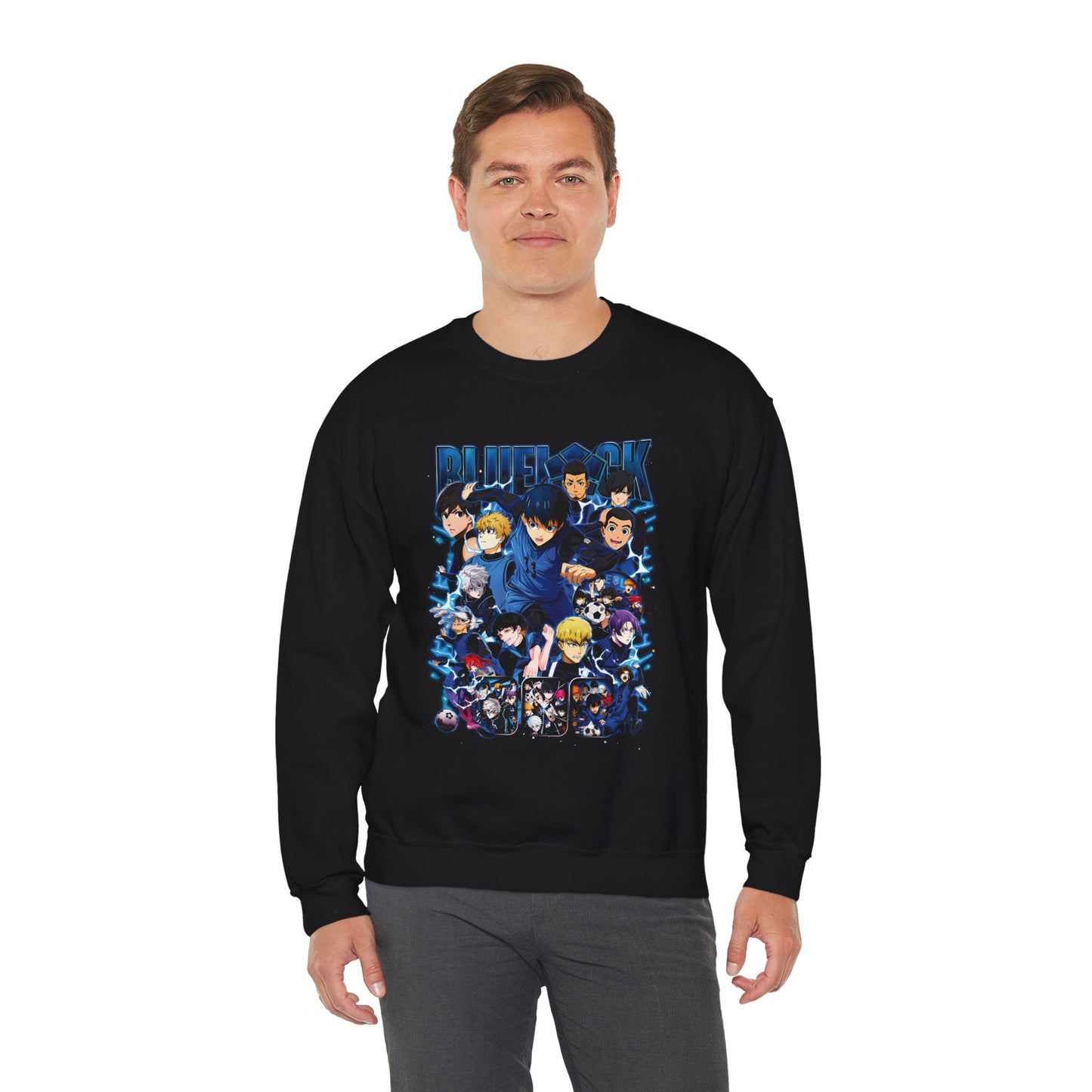 Blue Lock “Ego Strikers” Unisex Heavy Crewneck | Anime Streetwear Sweatshirt