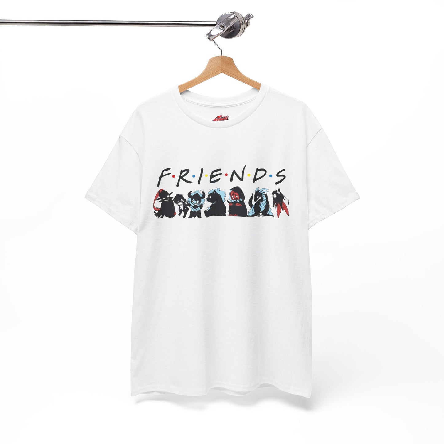 Shadow Army FRIENDS Unisex Heavy Cotton T-Shirt | Anime-Inspired Streetwear Graphic Tee | Shadow Army Shirt