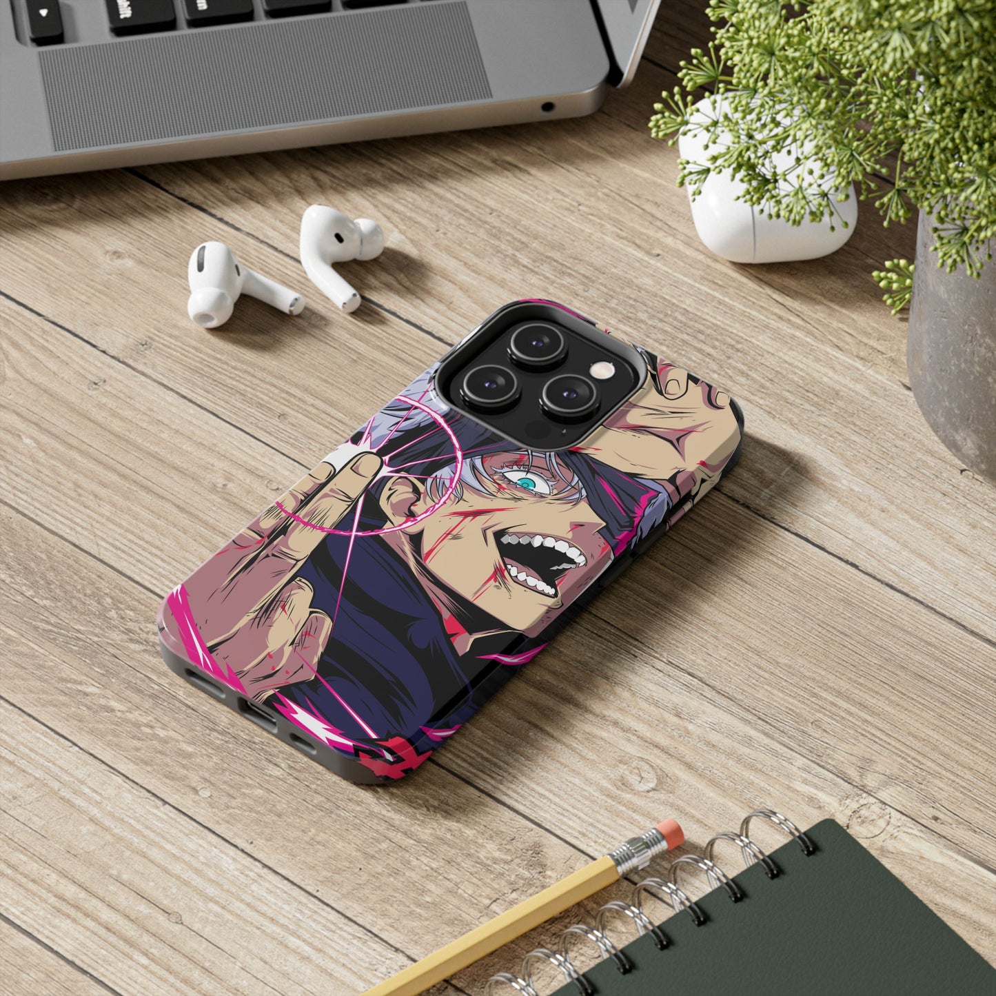 Satoru Gojo Phone Case | Reversal Red Anime-Inspired Protective Case | iPhone & Samsung Otaku Manga Cover
