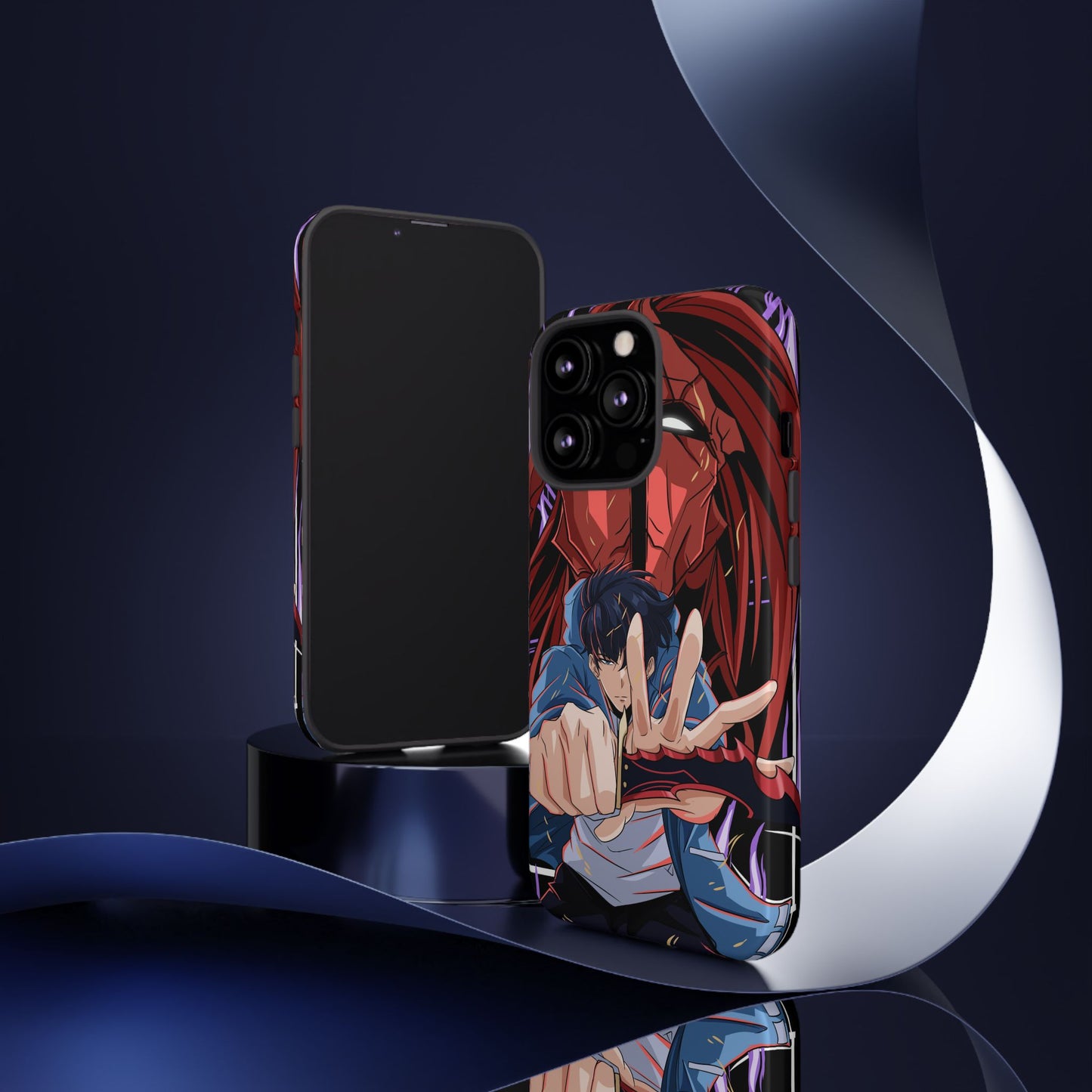 Sung Jin-Woo Igris’ Command Double Layered Phone Case | Shadow Army Anime-Inspired Protective Case for iPhone & Samsung