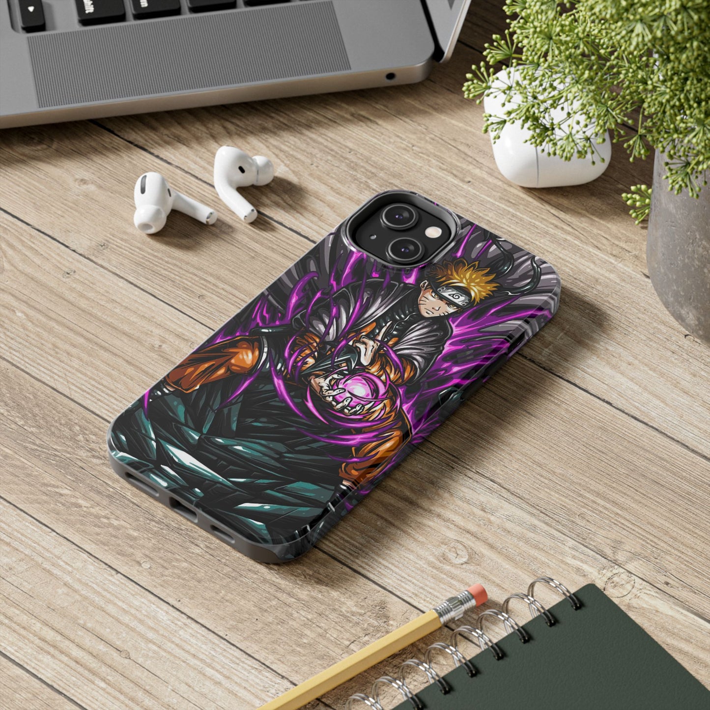 Rasengan Revenant Phone Case | Anime-Inspired Protective Case | Dark Shinobi iPhone & Samsung Cover | Otaku Manga Case